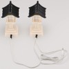 Butsudanya Takita Shoten Kasuga Lantern (Black Roof) (1 Pair) (Height