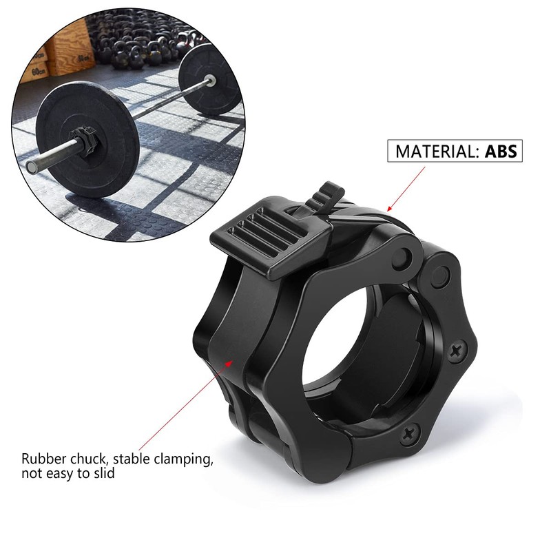Drado 2-Pack Barbell Clamps 2 Inch Quick Release Olympic Barbell