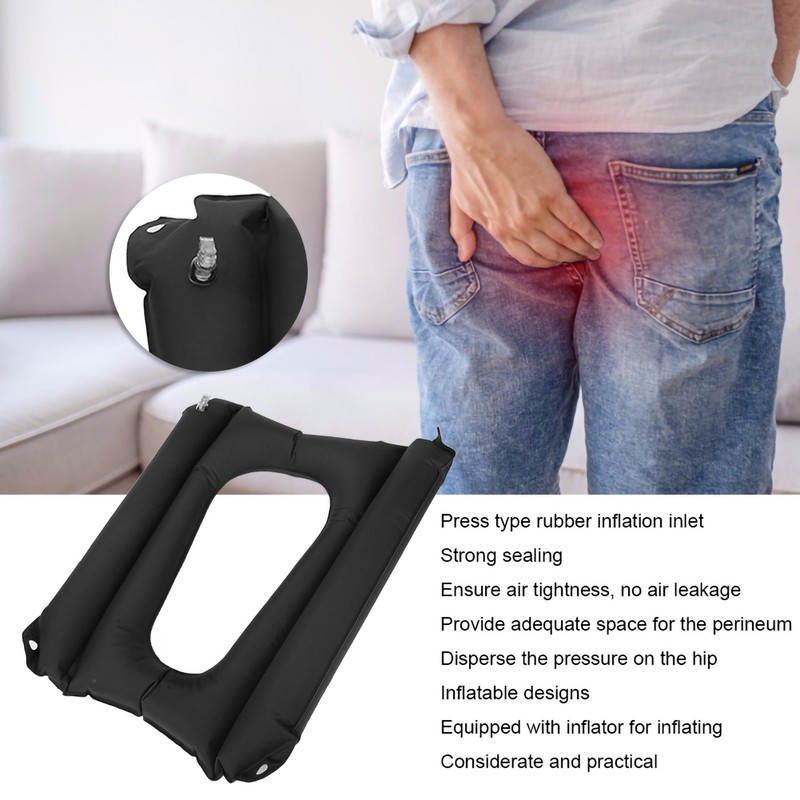 Elderly Care Anti Bedsore Toilet Seat Pad Inflatable Washable Sitting
