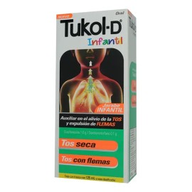Tukol-d Infantil Jarabe 0,1 G/1 G/100 Ml, 1 Frasco 125 Ml