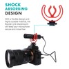 Movo SMVXR10RY Upgraded Rycote Lyre Shockmount for Shotgun Video Microphones