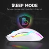 PHNIXGAM Rechargeable Wireless Gaming Mouse, Ergonomic RGB Computer Mouse with