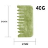 Multipurpose Jade Green Handmade Massage Comb Full Relaxing Massage Scalp