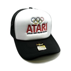 Unbranded Atari Sponsor Mesh Trucker SnapBack (White/Black)