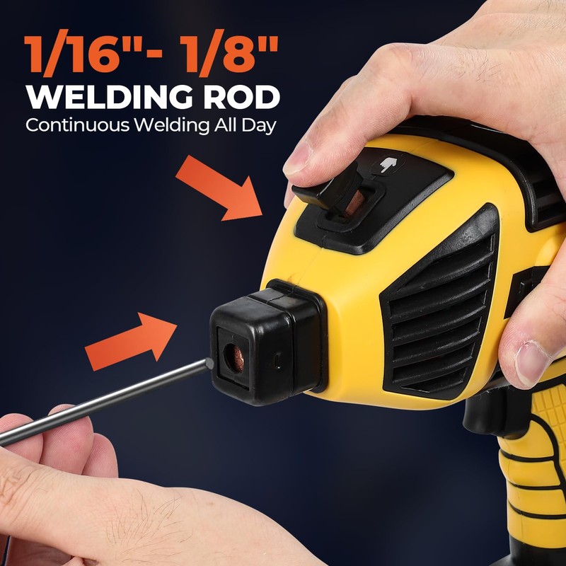 Portable Welding Machine, 110V IGBT Inverter Handheld Welding Machine with