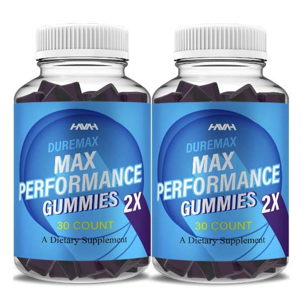 (2 Pack) Maximum Strength Performance Gummies Duremax Advanced Formula Gummy