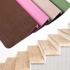 Non-slip pad mat tape for stairs, easy self-installation anti-slip mat brown 2ea