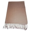 P4F London Silk-Cashmere Pashmina Scarf – 70cm x200cm (Beige)