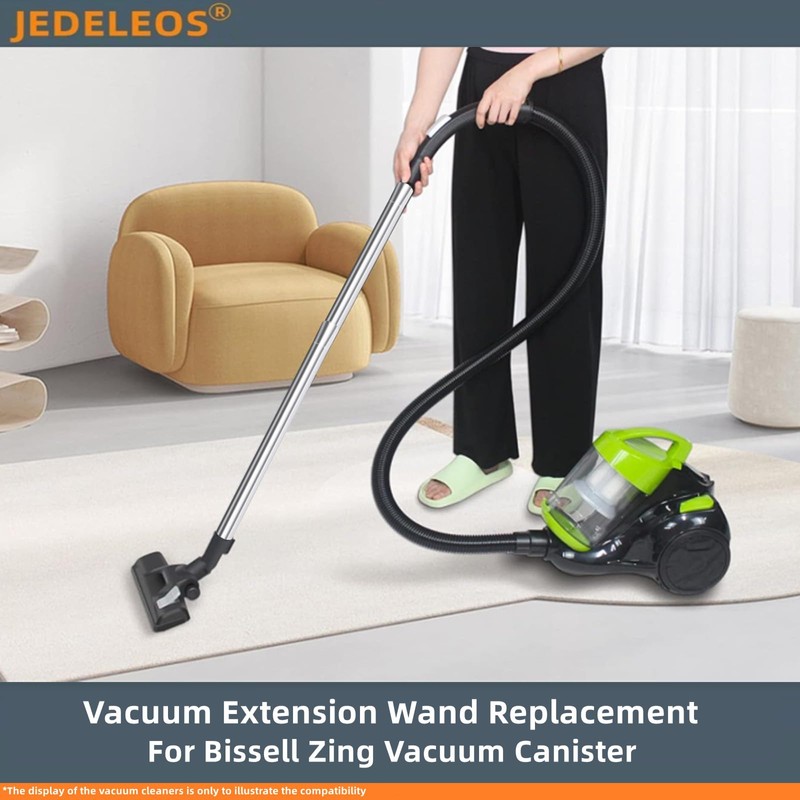 JEDELEOS Metal Extension Wand Hose Replacement for Bissell Zing Canister