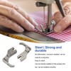 2pcs Flat Bed Sewing Machine Zipper Foot Professional Rust Prevention