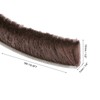 uxcell Self Adhesive Brush Seal Weather Stripping 1/2" x 1/4"