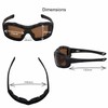 WYND Blocker Polarized Riding Sunglasses Extreme Sports Wrap Motorcycle Glasses