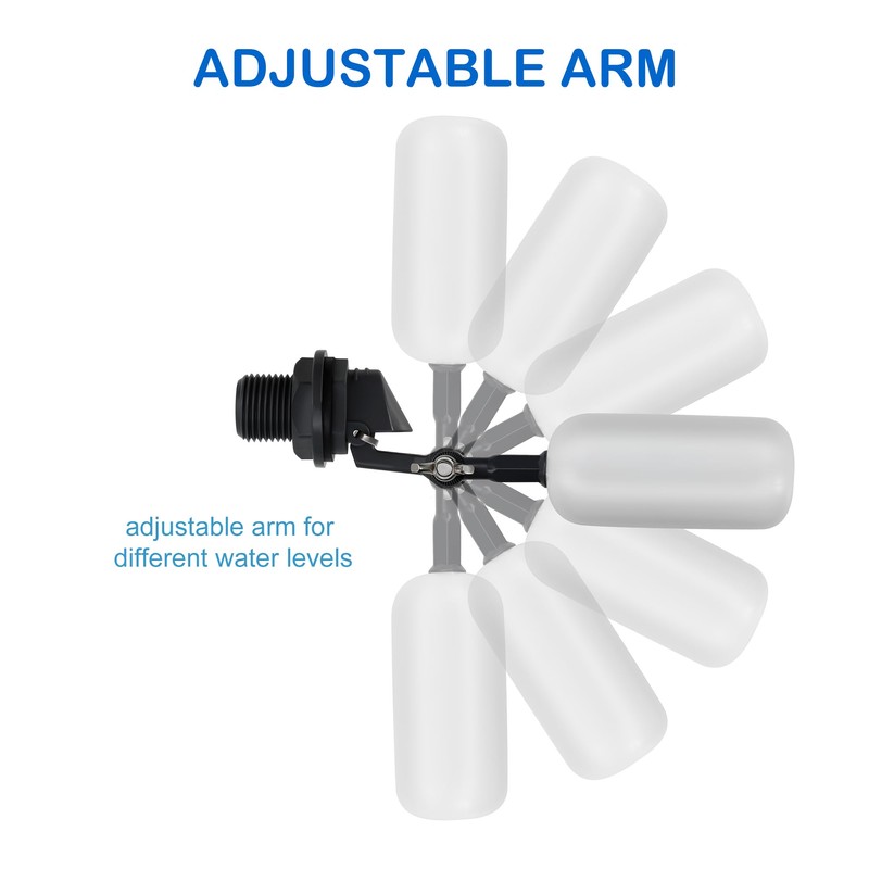 6 Pack Float Ball Valve, 1/2 Inch NPT Thread, OD.