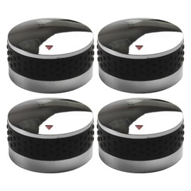 4 Pieces Gas Stove Knobs, Grill Gas Hob Switch Knob, Round Grill Control Knobs, Replacement for Grill Gas Grills for Oven (58mm)