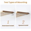 Mooche 4Pack Floating Shelf Bracket, Industrial Heavy Duty Shelf Brackets
