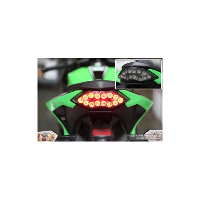 Motodynamic Integrated Sequential LED Tail Lights Smoke Lens for 2013-2017