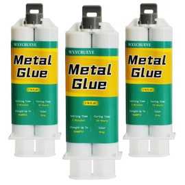 Metal Repair Glue, 1.76 oz, Heavy Duty Metal Epoxy Glue, Metal Putty, Liquid Metal Filler, for Stainless Steel, Plastics, Aluminum, Welding Metal to Metal Glue, high Strength Heat and Water, Oil putty