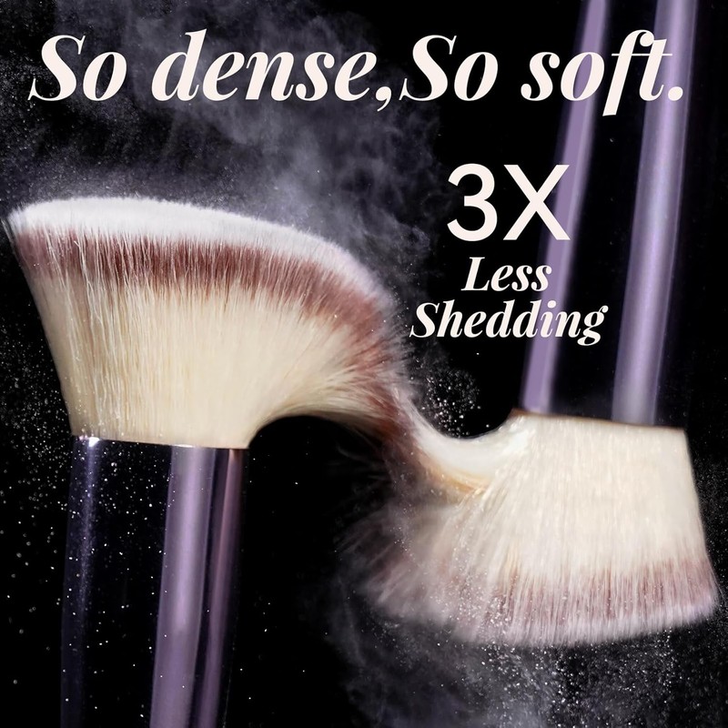 BS-MALL Makeup Brush Set 18 Pieces Premium Synthetic Foundation Powder