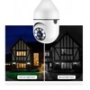 Light Bulb Security Camera,2.4GHz WiFi 1080P Light Socket Security Cameras,360°