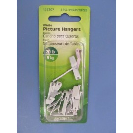 Hillman Picture Hangers #122307 20 pound limit card of 8