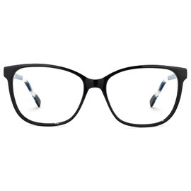 Zeelool - anteojos cuadradas clásicas sin receta para mujeres y hombres, Genie ZWA495436, Zwa495436-01 Negro, L