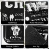 Sinmoe 3 Pcs Kitchen Rug Set Non Skid Thick Black