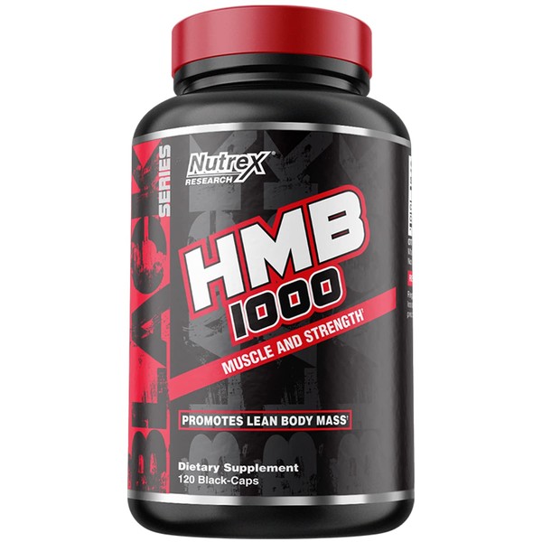 Nutrex Research HMB 1000 MG | Supports Muscle Recovery, Reduce Skeletal Muscle Damage, Increased Strength, Prevent Muscle Loss | 120 Capsules