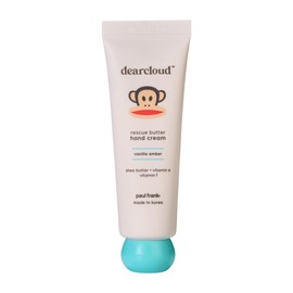 dearcloud x Paul Frank Rescue Butter Hand Cream - Ultra Repair for Dry, Cracked Hands, Shea Butter, Vitamin E, and Vitamin F (Vanilla Amber)