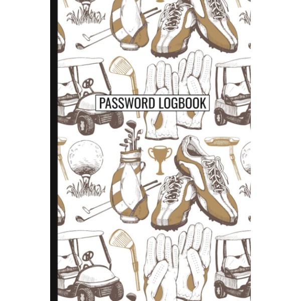 Password Logbook: Golf Lovers Internet Address & Password Log Book