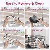 BOOSINY 2 Tier Black Large Stainless Steel Dish Drainers Drying