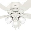 Hunter Crestfield Indoor Low Profile Ceiling Fan with LED Light