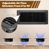 WAWINY Floor Register 4x10,6 Pack Heavy Duty Steel Vent Covers