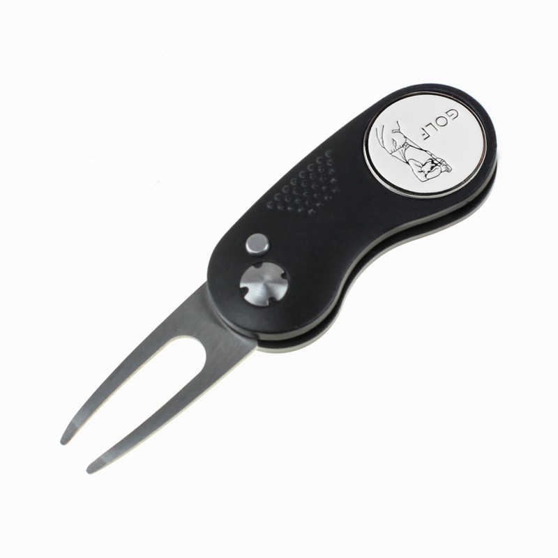 KOFULL Pitch Mark Repair Tool+2 Ball Maker+Clip Golf Pitch Mark