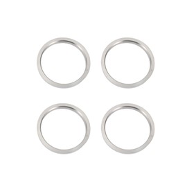 INFINAUTO Hub Centering Rings, 106mm OD 93.1mm ID Car Wheel Rim Centering Rings Aluminium Alloy Silver Tone 4pcs