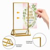 Bluweet Double Sided Picture Frame 6 Pieces, A6 Gold Place