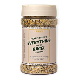 Pickle-infused Everything But The Bagel Seasoning Jumbo 180g Shaker. All Purpose Finishing Seasoning for Meat and Vegetables. Gourmet Everything Bagel Seasoning by The GOAT Seasoning Blends UK