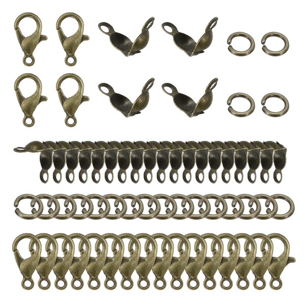 PATIKIL Jewelry Making Accessories Set, 100 Pcs Lobster Clasp 200