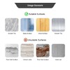 LADYMOON Adhesive Shower Curtain Rod Holder 4 Pack,Transparent Tension Bracket,No