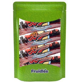 Fruidles Strawberry Licorice Rolls, Individually Wrapped Rolls, Perfect for Parties, Events, and Birthdays (2 Pound)