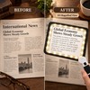 5X Handheld Magnifying Glass for Reading – Large Rectangle Lens