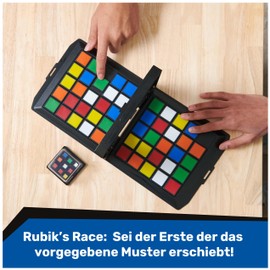 Rubik's Race - the game for 2 Rubiks fans from 7 years, fast-paced strategic sliding and logic game - based on the classic original Rubik's Cube colour scheme