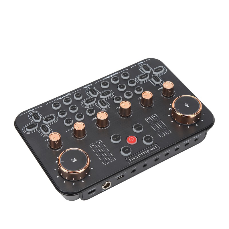 Sound Board Multiple Effects Voice Changer Sound Card for Live