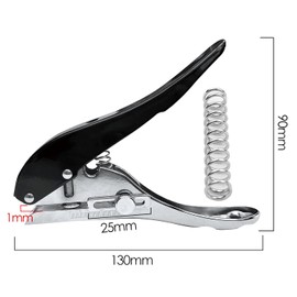 Tissting Alicates Perforadores Redondos de 8 mm, Perforadora de Agujeros Individuales para Carpintería, 13 x 9 x 2 cm Perforadora Pequeña de Metal para Cinturones, Tarjetas de Papel, Piel Fina