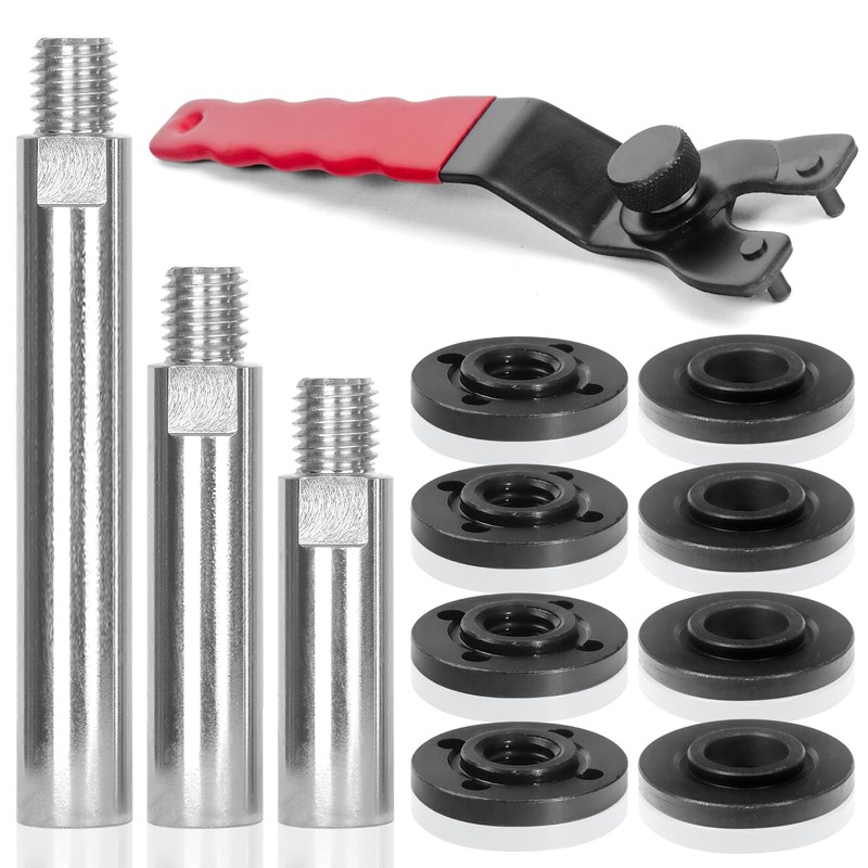 12PCS Angle Grinder Attachments Kit with Flange Nuts, Angle Grinder