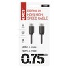 EMOS High Speed HDMI 2.0 Cable with Ethernet 0.75 m,
