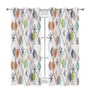 Europen Modern Mid Century Blackout Curtains - Abstract Background Mid
