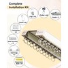 Ezcasch Ceiling Curtain Track Set - Dual Track Ceiling Mount