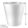 MAKREL 6 Litre Round Plastic Rubbish Bin for Bedrooms, Bathrooms,