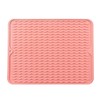 Silicone Dish Drying Mat for Kitchen Counters – Heat-Resistant Drip
