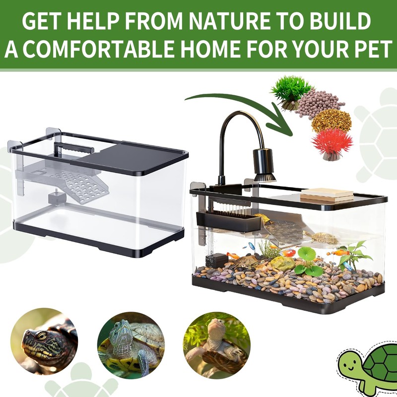 (Tank + Light +Pump + Filter + Filter Balls) Turtle